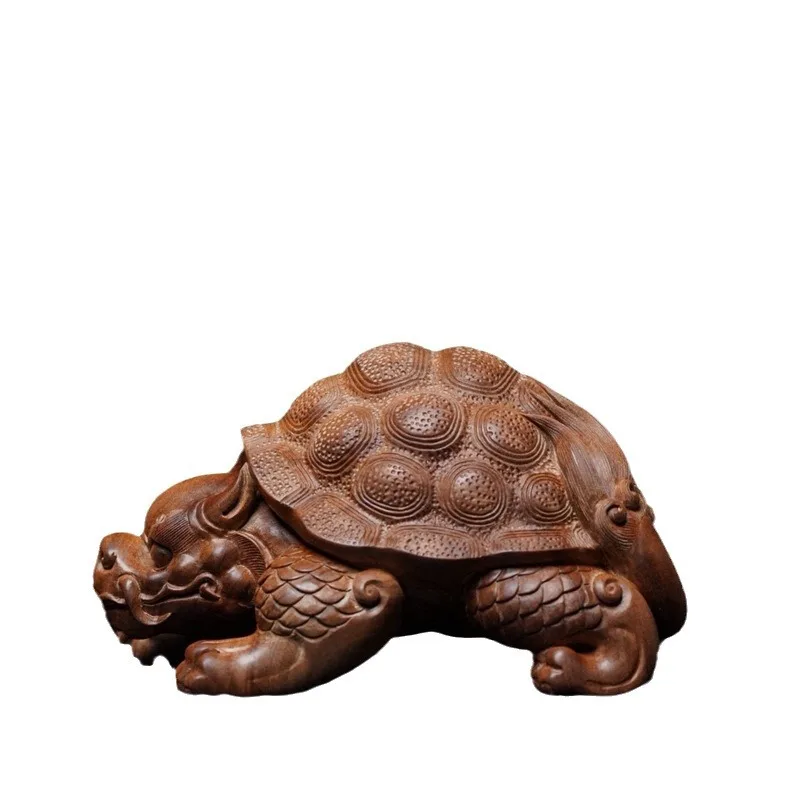

Ornament sandalwood carving dragon turtle turtle tea table ornament tea pet wooden handicraft ornament