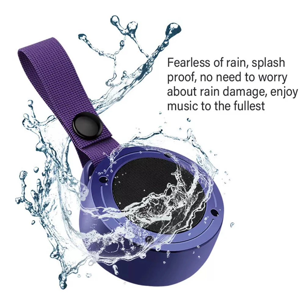 Portable Mini Speaker With 7LED RGB Light Bluetooth Speaker IPX4 Waterproof Outdoor Wireless Speaker Audio Stereo Subwoofer Loud