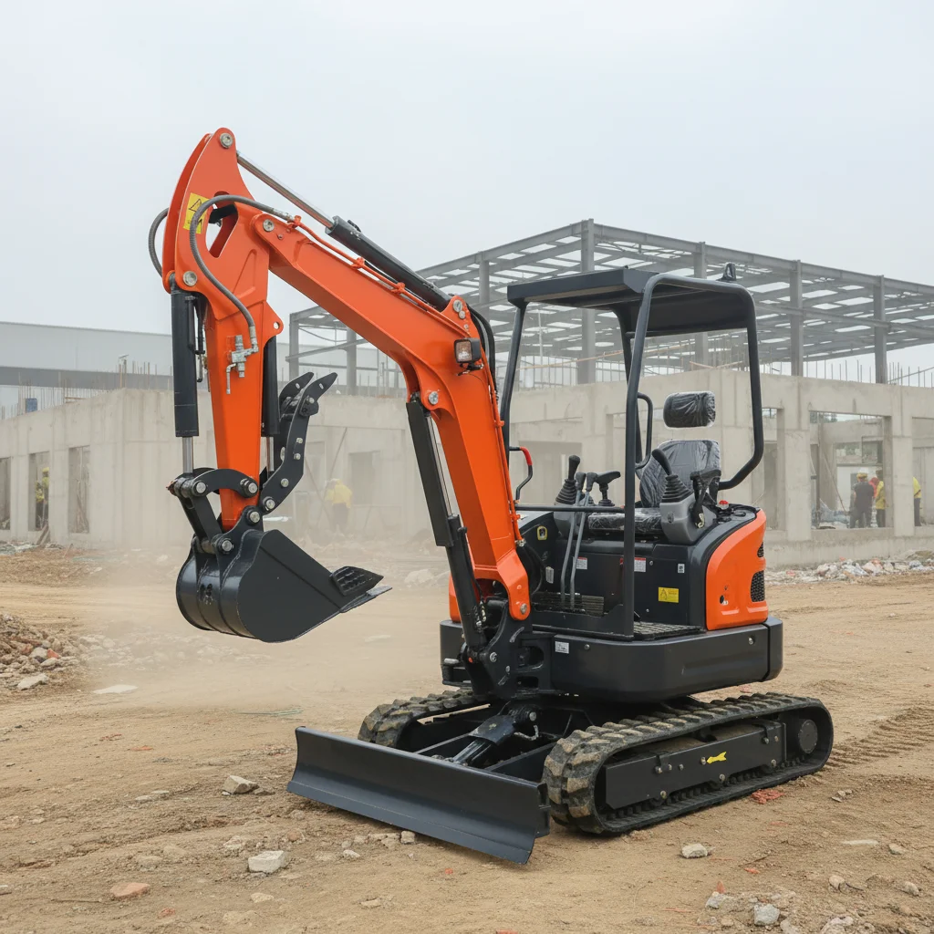 

Customize Mini Crawler Excavator 1 Ton Portable Small Digger For Farm