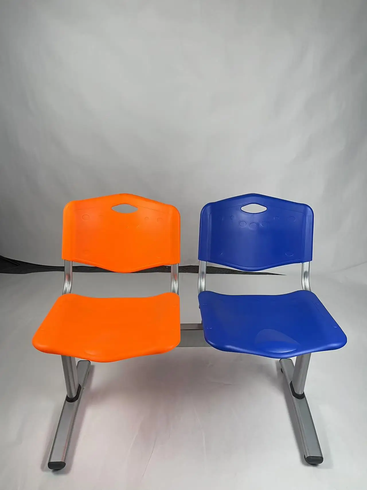 Plastic Commercial Furniture Airport Hospital Waiting Room Waiting Row Chairs Two People Stadium Waiting Chairs