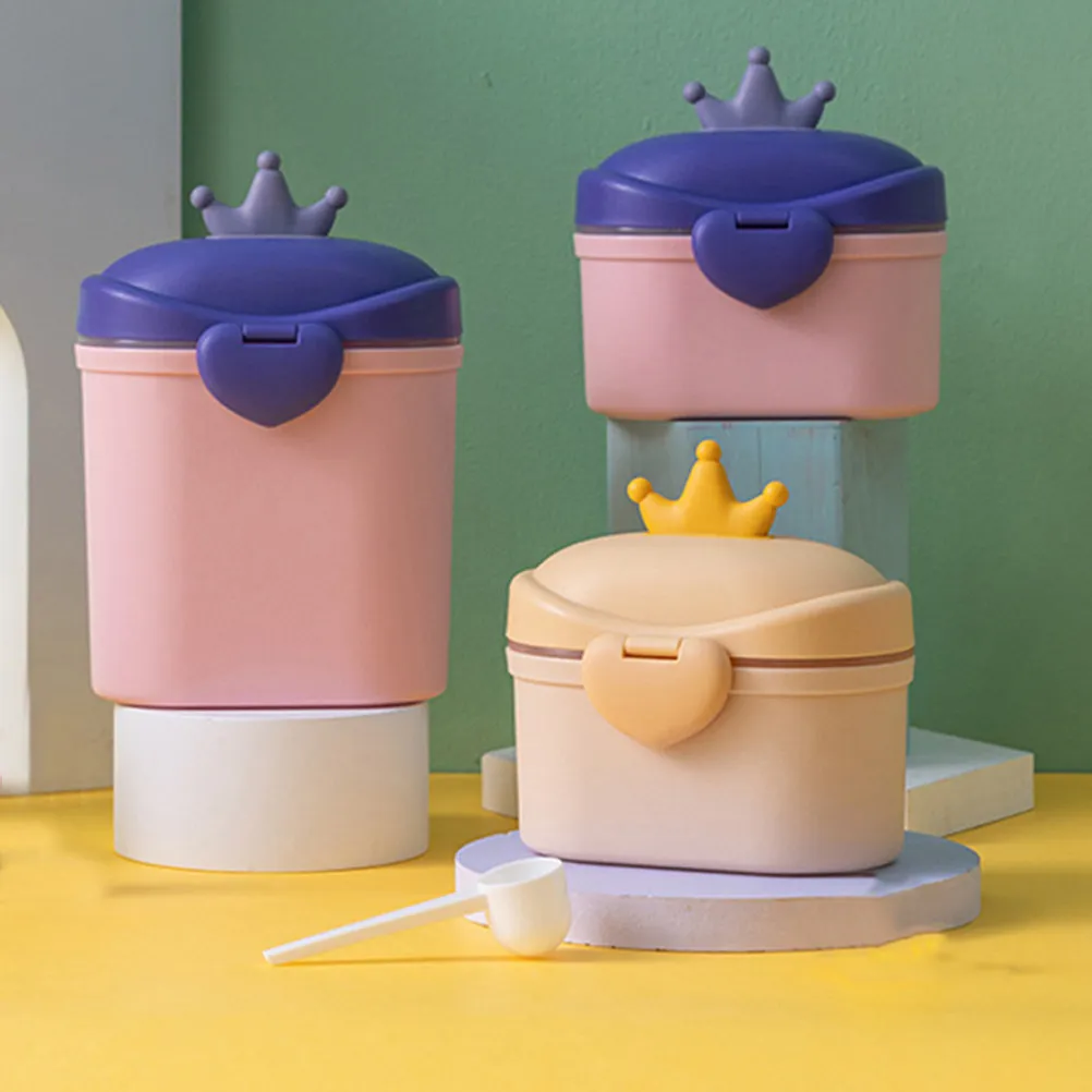 

Milk Powder Box Baby Formula Storage Container Separate Spoon Compartment Measuring Hole Design Leakproof Moisture Resistant