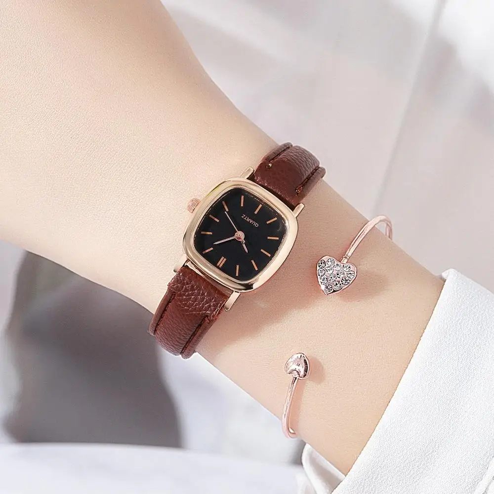 Korean version of the Mori Simple small dial quartz wristwatch Personalized student watches Female elegant watches 2