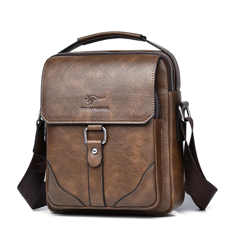 Imagem -06 - Bolsas Crossbody de Couro Vintage para Homens Bolsa Pequena Bolsala Bolso Múltiplo Bolsa de Ombro Masculina Bolsa Mensageiro de Negócios