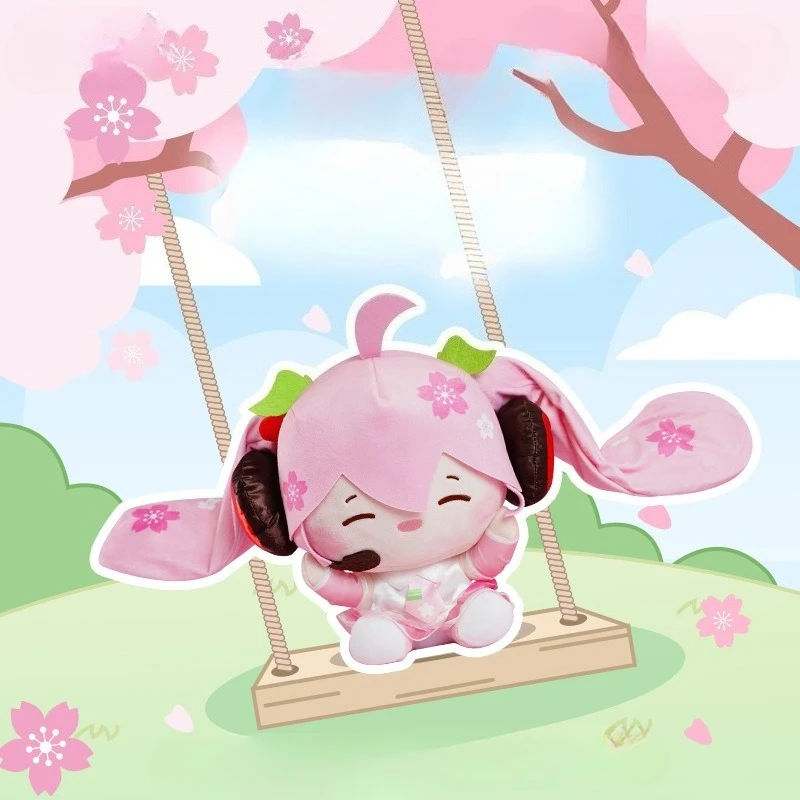 

Подлинная плюшевая серия Hatsune Miku Happy Tide Play, плюшевая кукла, подарок на день рождения, праздник для девочек, украшение, декоративная подушка