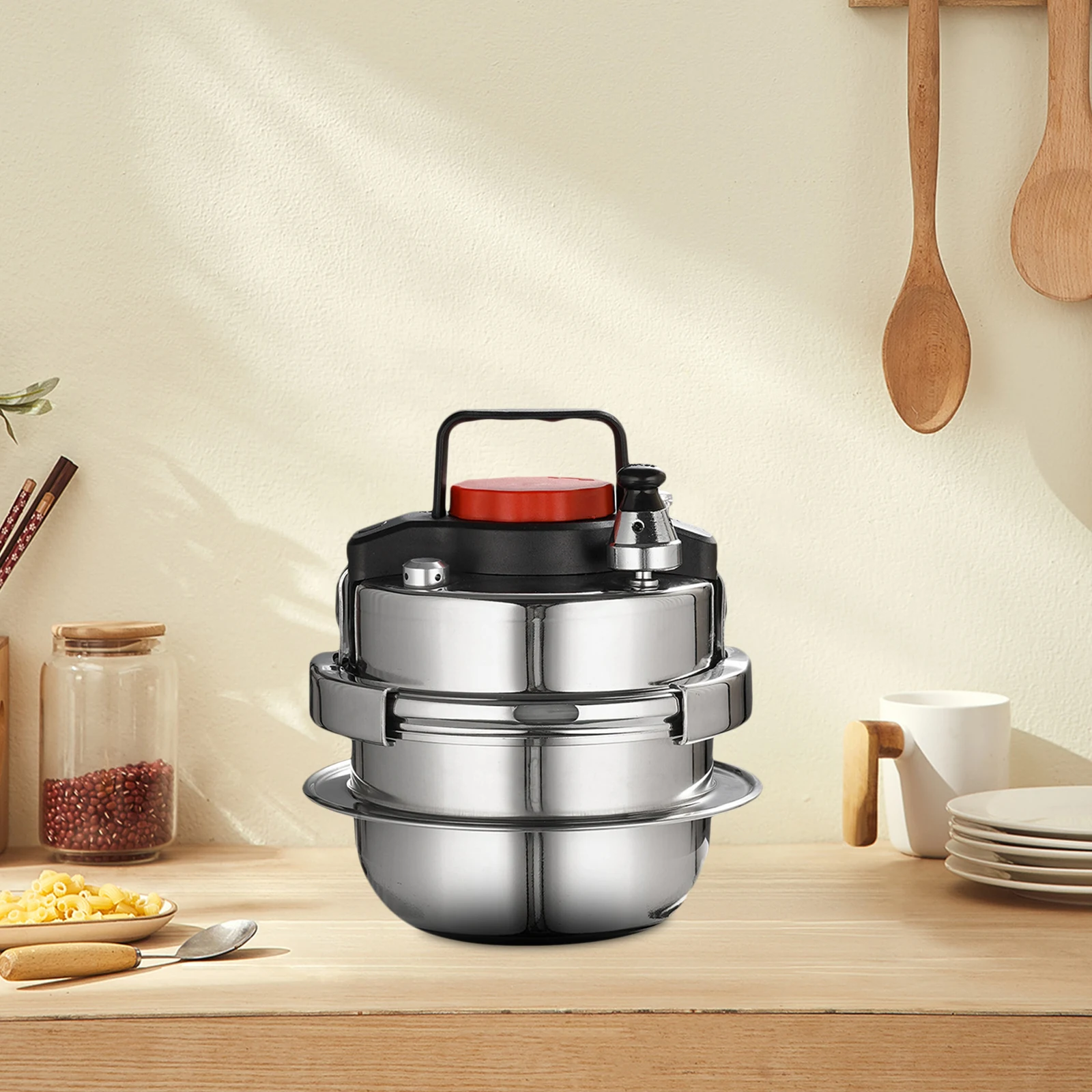 304 Mini Pressure Cooker Portable Micro Pressure Cooker Outdoor Camping Household Commercial 5 Minute Quick Cooking Pot