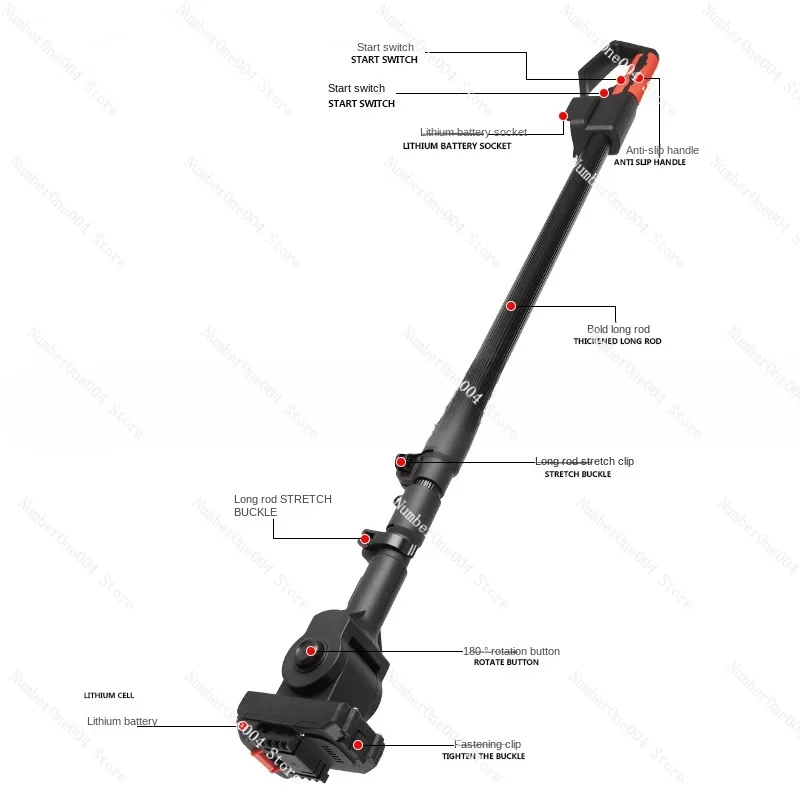 Lengthening Bar High Altitude Pruning Shear Branches Retractable Household Multi-Function   Pole or Saw Optional