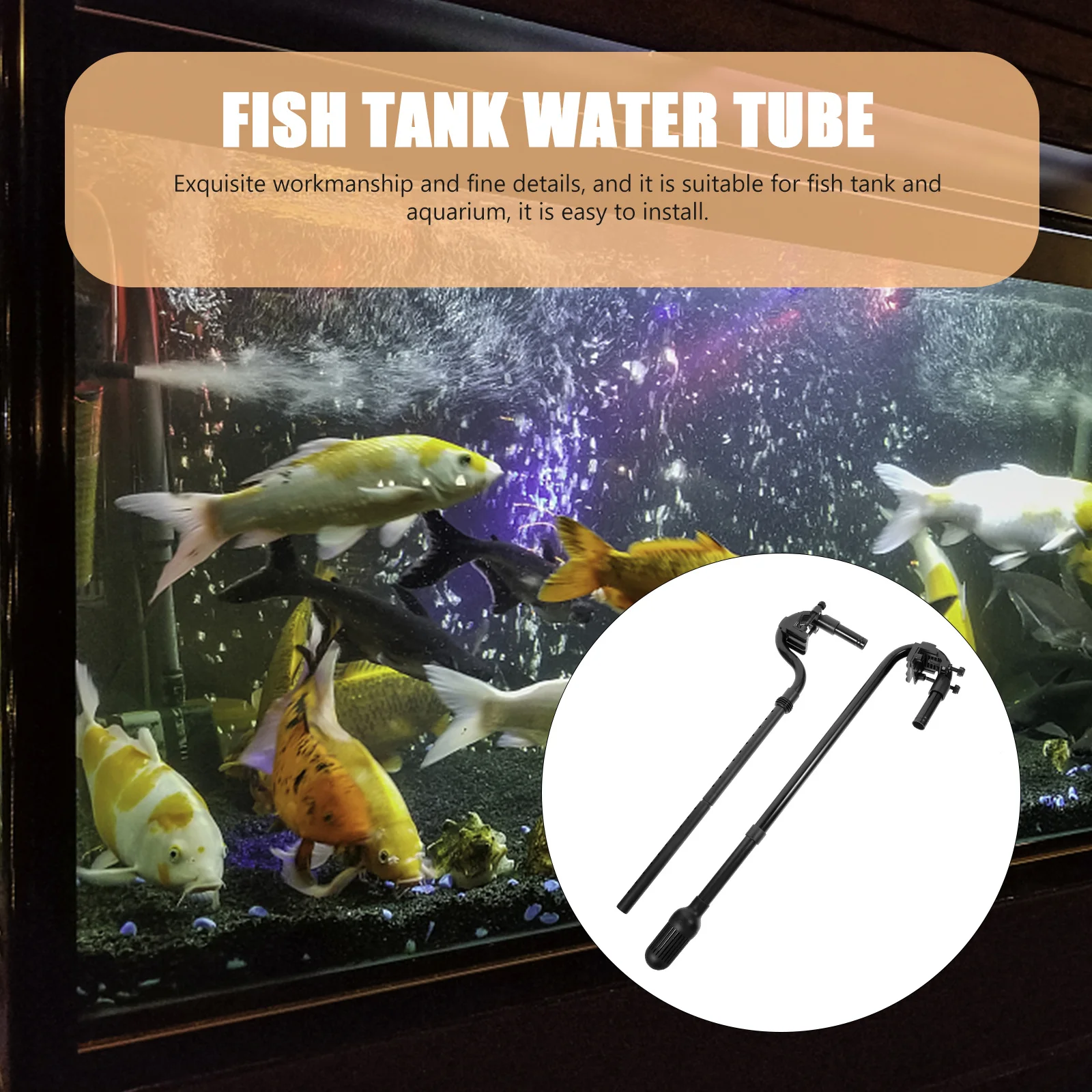 

Levemolo 1 Set Plastic Plumbing Fittings Water Inlet Outlet Tubing for Fish Tank Supply Replacement Accessory