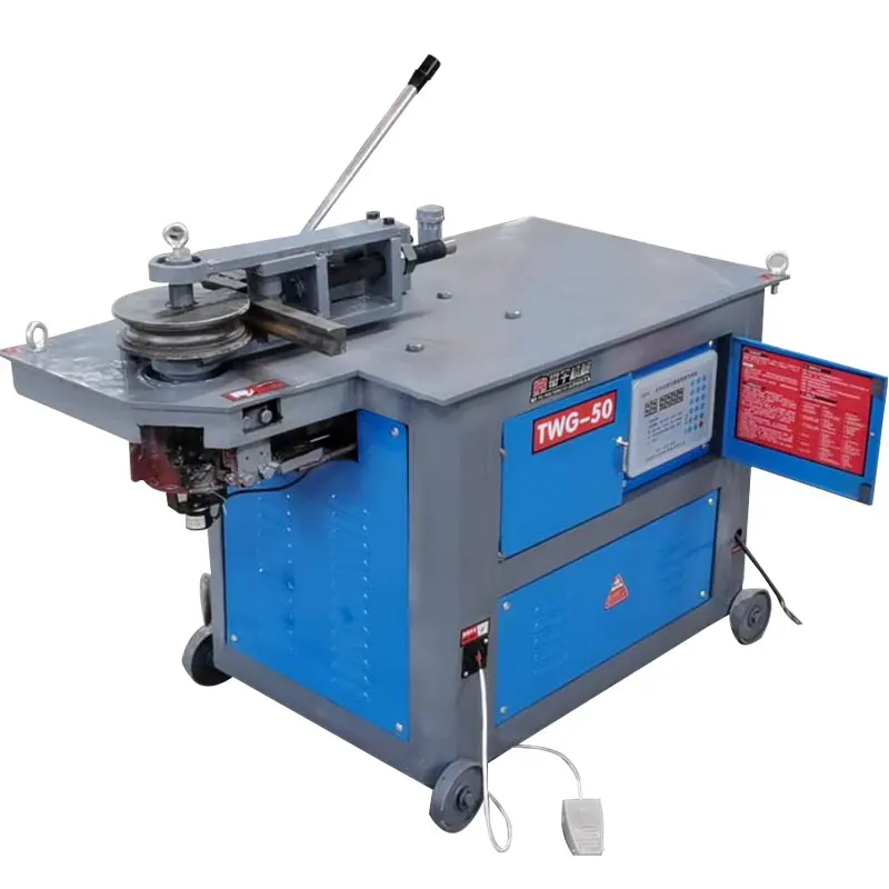 TWG -38 bridge  pipe bending machine  semi-automatic square steel bender carbon steel  tube  bending machine