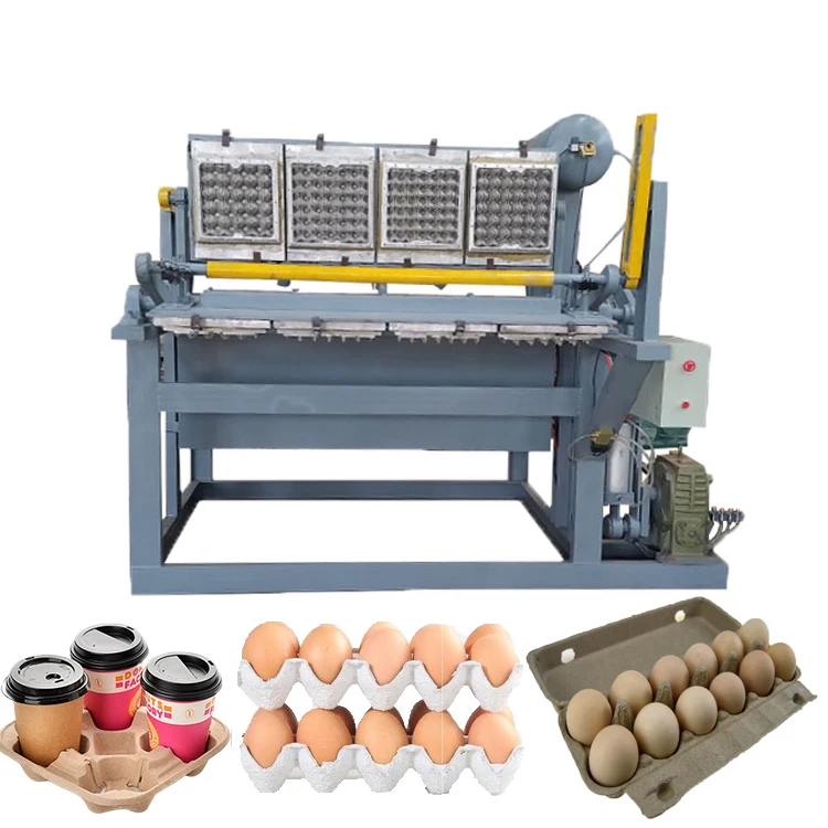 High Efficiency Egg Tray Production Line 1000pcs/h Waste Paper Pulp Molding Machine with Automatic Drying and Stacking System