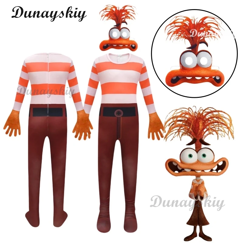 

Movie Inside 2 Anxiety Cosplay Costume Outfit Out Hoodie Pants Set Custom Available for Cos Halloween Party