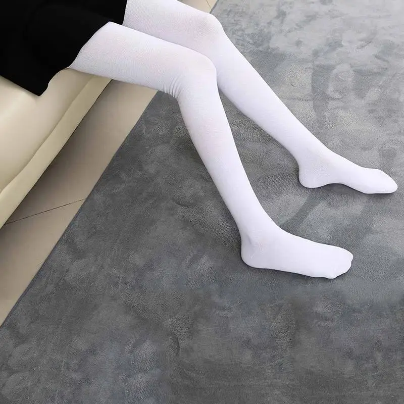 Women Cotton Knee Socks Thigh High Over The Knee Stockings 80cm Thigh Sock Student JK Lolita Socks Warm Knee Super Long Stocking
