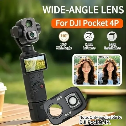 For DJI Osmo Pocket 4P Wide-Angle Lens It Can Expand The FOV to 110°,For DJI Pocket 4pro Magnifying Lens 110 ° Wide-angle Lens