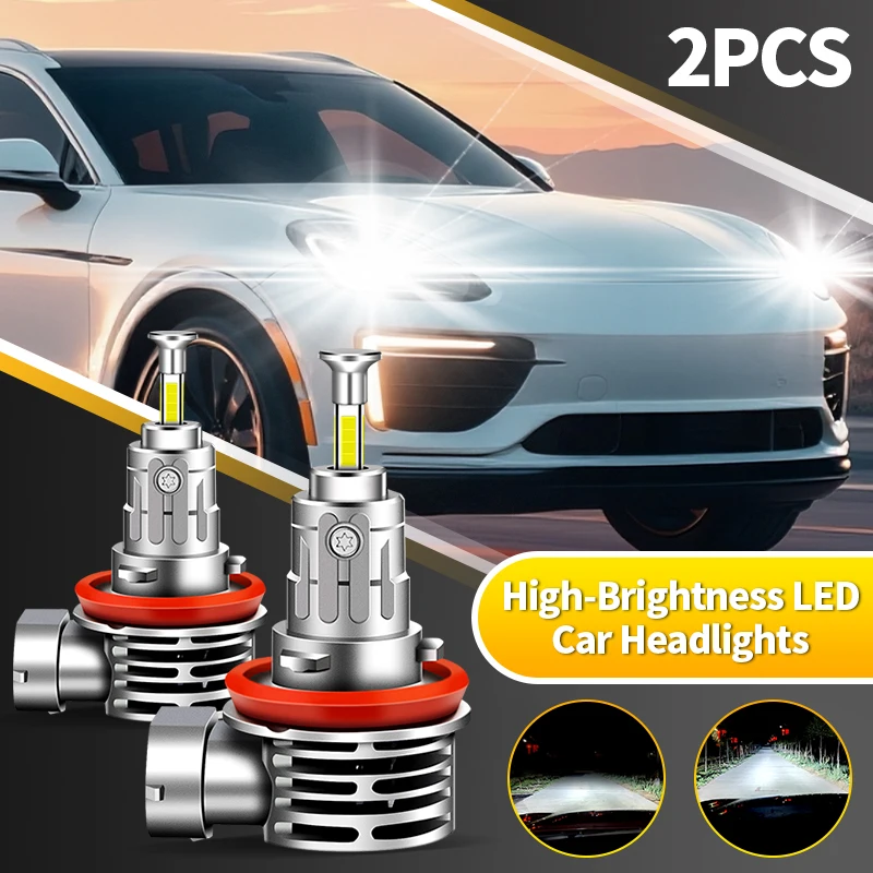 

High Powerful Brightness 100W H8 H9 H11 H16(JP)LED Headlight Copper Pillar Light 1:1 Fog Lamp DRL Bulb Plug&Play Car Accessories