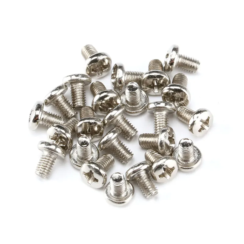 100 Pcs M3 Micro Kleine 304 Rvs Cross Phillips Pan Ronde Kop Bout Grote Ronde Hoofd M3 * 5Mm