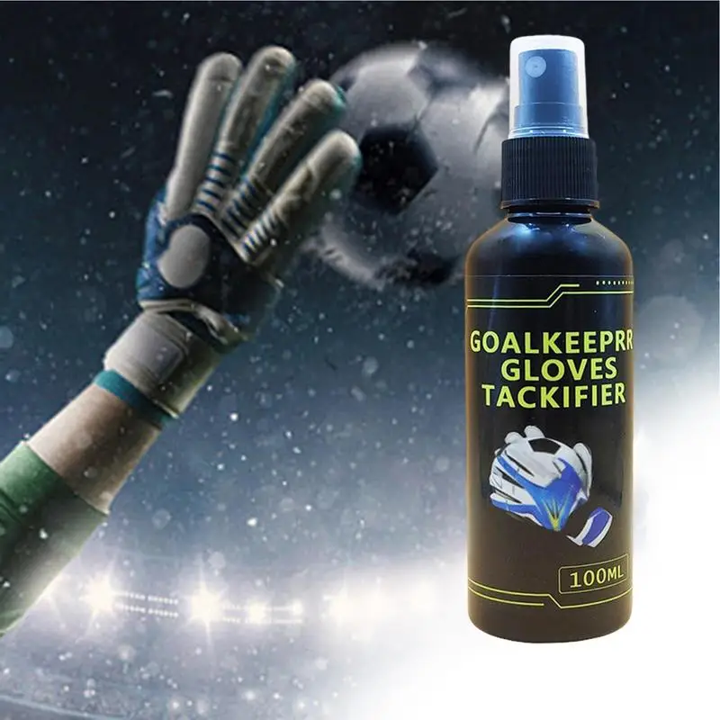 100ml luvas de goleiro de futebol aperto realce spray luvas de goleiro antiderrapante melhorado pegajoso antiderrapante suprimentos de futebol