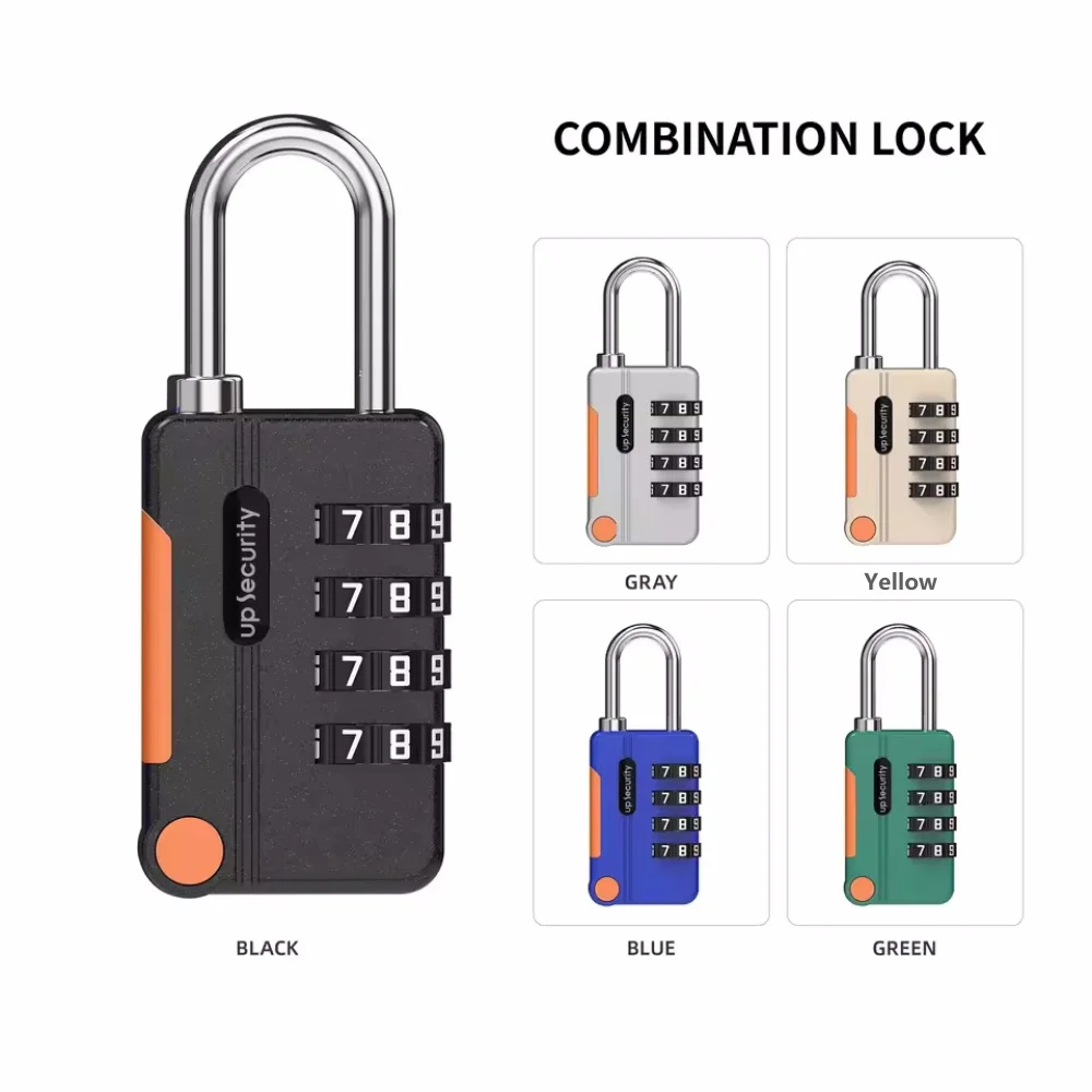 Mini Lock Resettable 4 Dial Digits Code Number Password Combination Padlock Travel Security Lock for Luggage Lock Padlock Gym