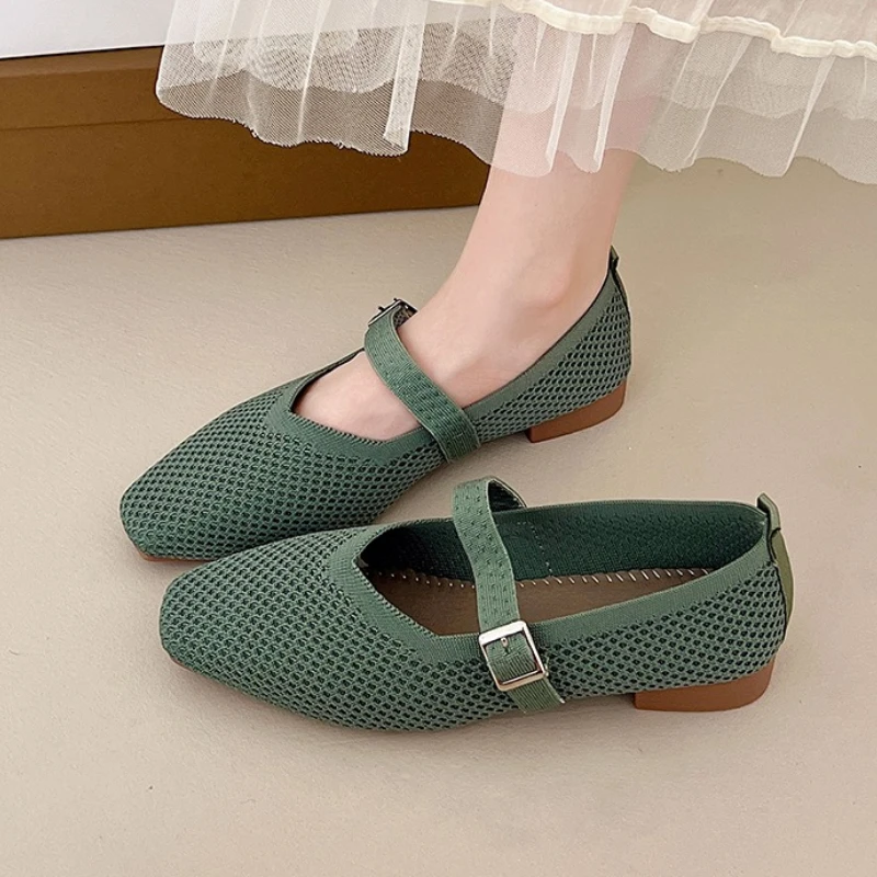 Frauen Karree Schuhe Mit Hohen Absätzen Mesh Chunky Sommer Sandalen Elegante 2025, Neue Trend Mode Faulenzer Kleid Party Frau Pumpen Zapatos