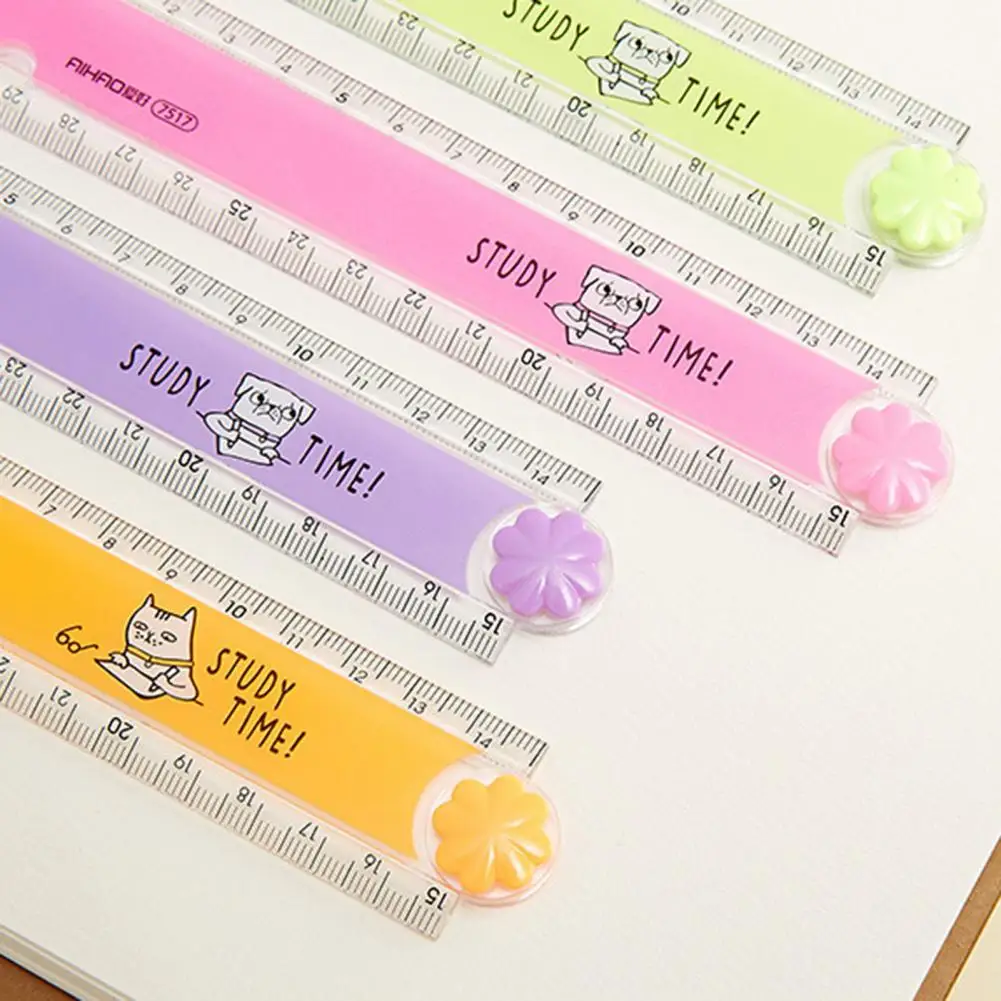 Great Student Ruler Mini Drawing Ruler Smooth Edge Student Geometric Figure Painting Folding Ruler  Drawing