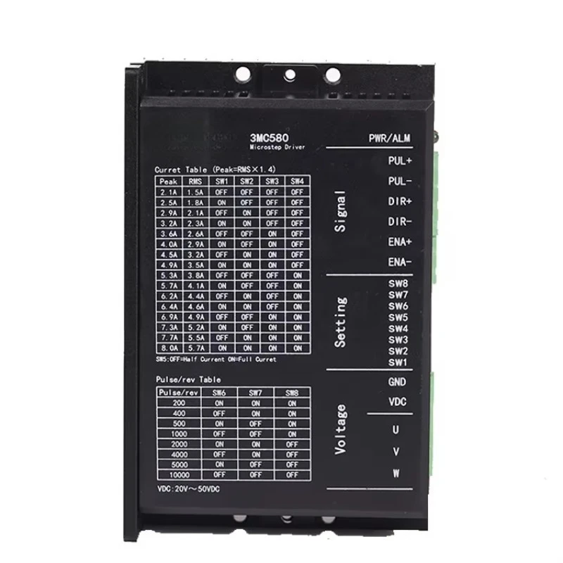 

3MC580 DC20V ~ 50V Digital Stepper Driver for Driving Three-phase Stepper Motor