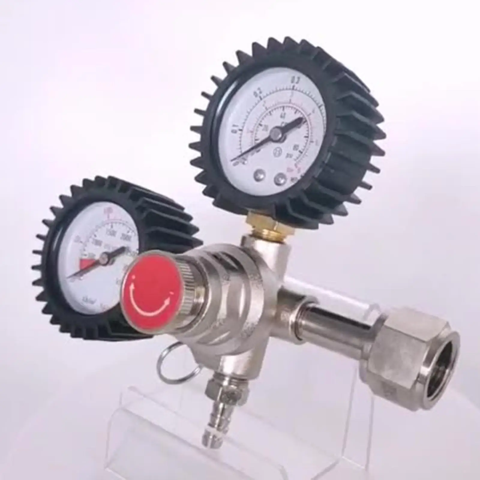 Dual Gauge CO2 Pressure Regulator for Keg Beer Dispensing Safety Valve Homebrew Draft System