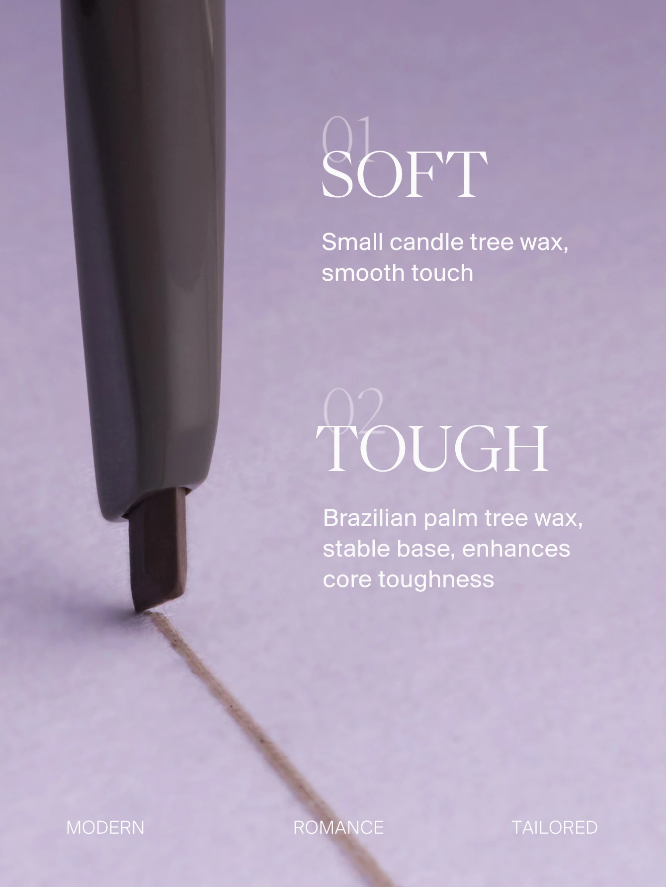 JOOCYEE matita per sopracciglia esagonale morbida resistente all'acqua e al sudore