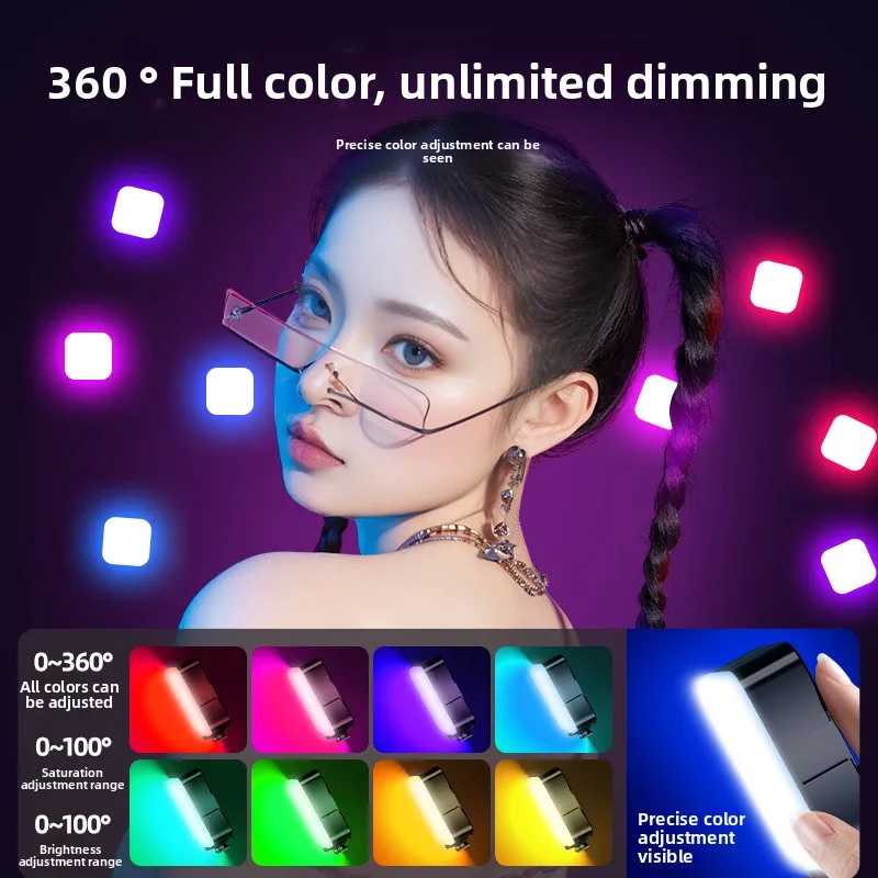 Mini tasca portatile luce di riempimento video fotografia bellezza LED telefono selfie