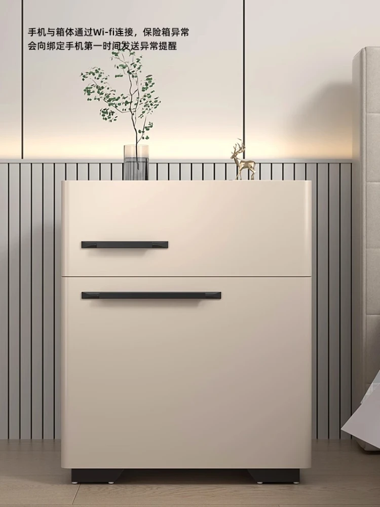 Safe Bedside Table Integrated Home with Safe Smart Bedside Table Hidden Fingerprint Safe WIFI Remote Password