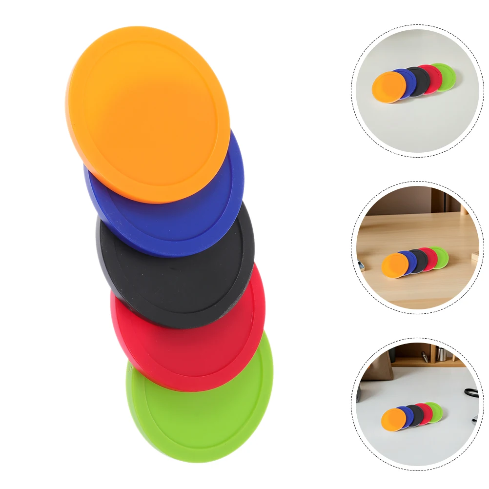 

10pcs Air Hockey Pucks 64mm Plastic Replacement Parts for Game Table Accessories Smooth Gameplay Durable Design Orange Color
