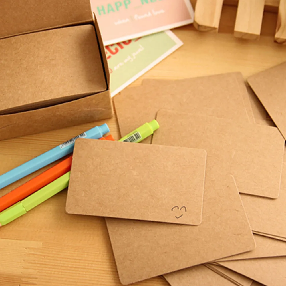 

300Pcs Message Cards Pack Portable Note Cards for Office School Use DIY Blank Paper Sheets Stationery Notepads for Lists