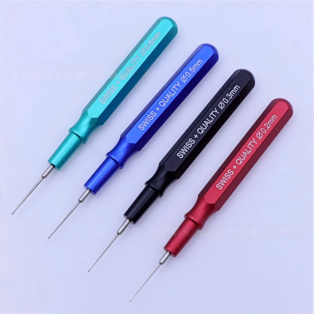 4PCS/Set Watch Precision Oil Pen Set Precision Pointing Oil Pen Metal Handle Watch Repair Tool For Watchmakers