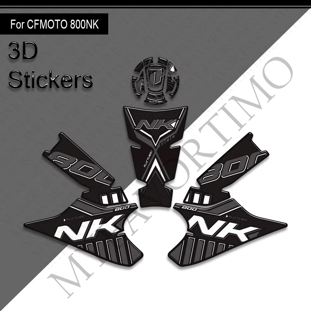 ﻿   ل CFMOTO CF MOTO 800NK 800 NK 2024 2025 دراجة نارية حامي خزان الوسادة الجانب القبضات الغاز الوقود النفط الركبة ملصقات