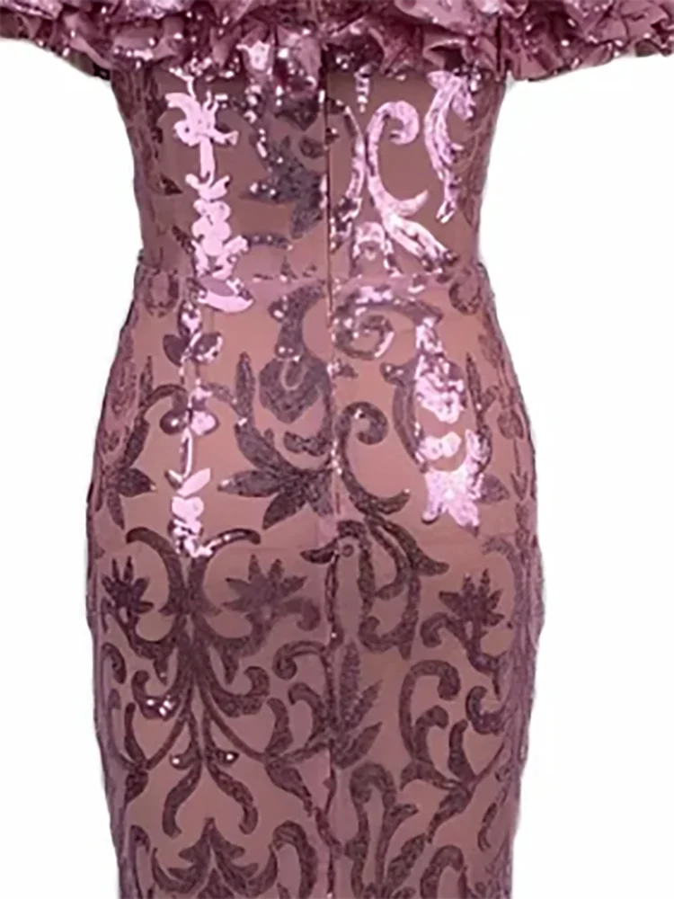 فساتين سهرة رسمية أنيقة بدون أكتاف مطرزة بدون أكمام حورية البحر فساتين حفلات أعياد الميلاد حسب الطلب