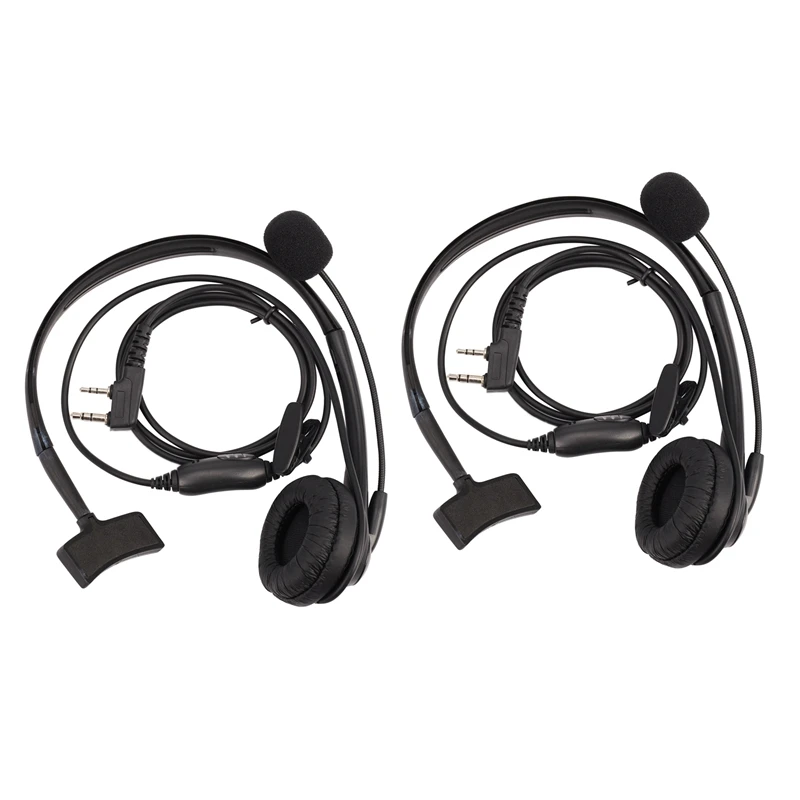 2X 2-Pin Headphone Headset TK220 For Jianwu Baofeng UV-5R BF-888S Retevis H777 PUXING TYT Interphone C9009