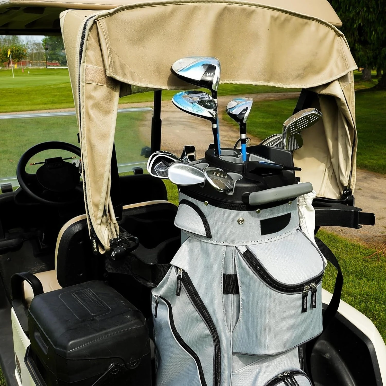 ZZZ Vault Golf Cart Bag - Quiet-Lock 14 Way Club Divider