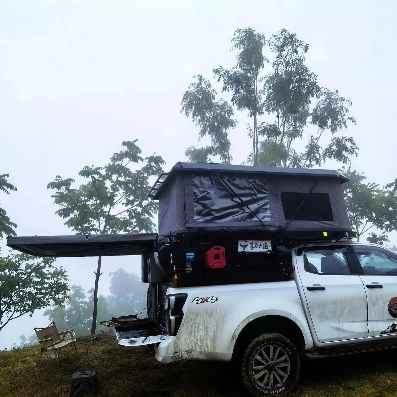 Lightweight Modern Aluminum Pickup Camper Motorhome Foldable 4x4 Off-Road Slide-in Pop-up Truck Camper for Small Trucks on Sale