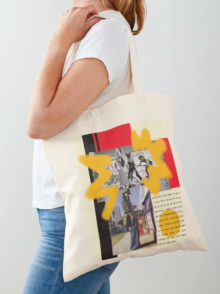 90s Grunge Inspired Zine Tote Bag custom bags tote bags men eco pack custom fabric bag