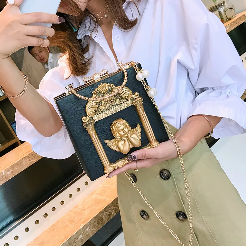 Luxury Angel Female Handbags Fashion Pearl Women Bag Cross Body Brand Leather Women Shoulder Bag Ladies Hand Bags Sac A Main