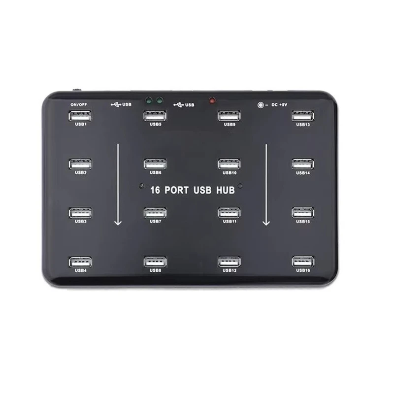 A‑100 16‑Port USB2.0 Hub Industrial USB Flash Drive Duplicator Multi USB Memory Stick Copy Station For Data Test Batch Copy