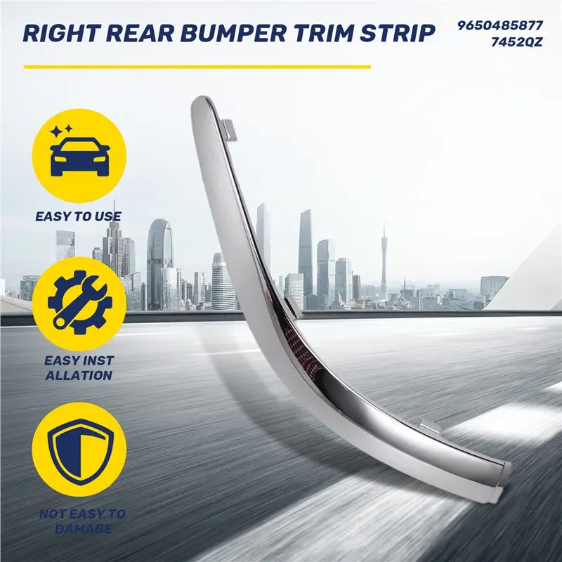 A20K-Left Rear Bumper Trim Strip Decorative Accessories For Xsara Picasso- Car Parts 9650485877 7452QZ 7452RA 9650480777 1