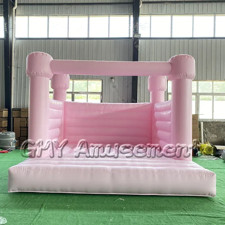 Commercial Grade Light Pastel Color Wedding Bounce House Inflatable Jumping White Bouncy Castle