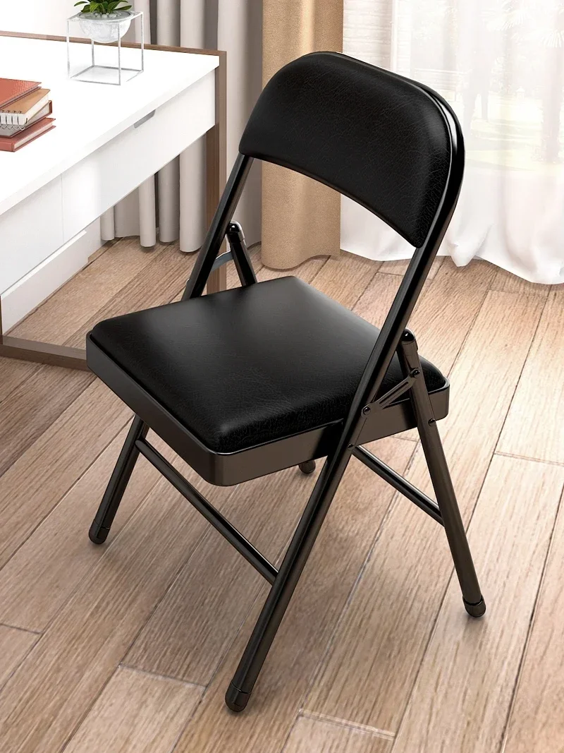 Folding chairs for household use, simple and portable dining chairs, office meetings, computer chairs, dormitories, bedrooms, co