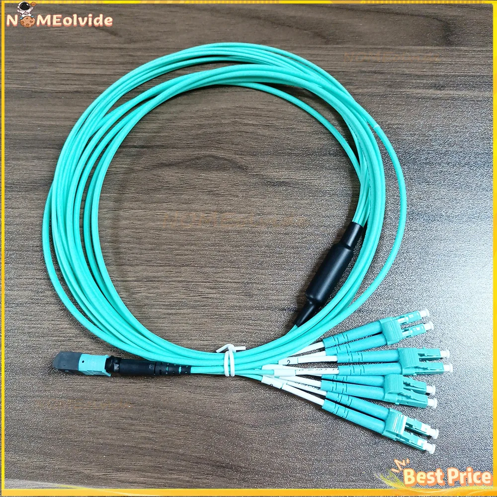 

8/12/24 Cores MPO-LC Patch Cord Type A OM3-300 Female MTP-4DLC 6DLC Fiber Breakout 8C 12C 24C OM3 Ftth Jumper