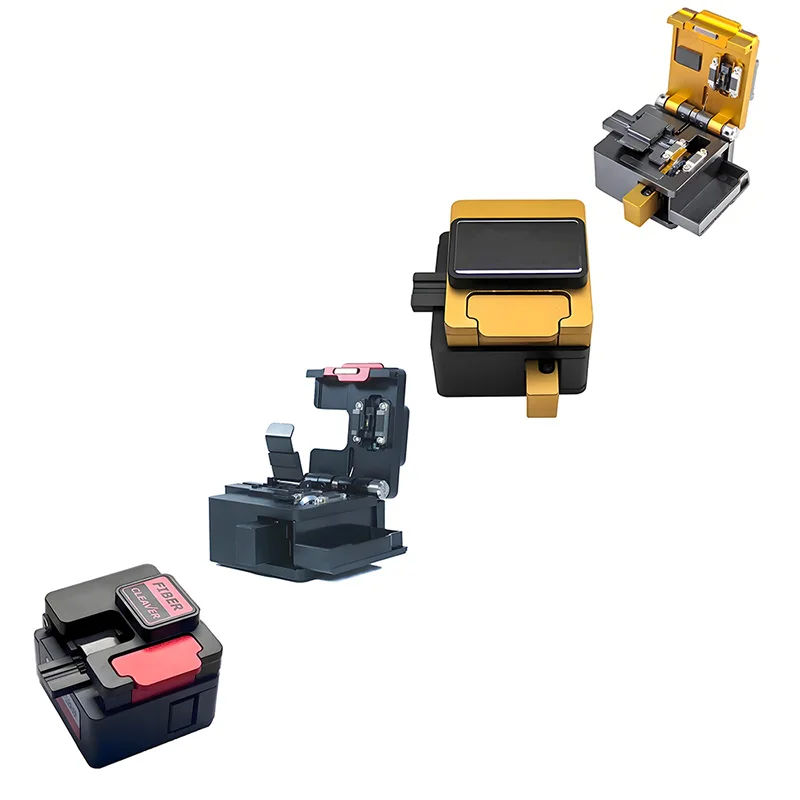 

ALLSTRONG Fiber Cleaver TT-FO-GR-37 High Precision Cold and Fusion Connection FTTH Optic Tool Cable Cut Automatic Return Red