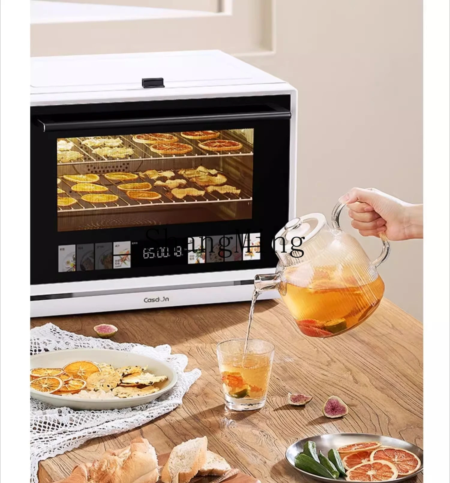 ZYY micro-vapore, cottura e friggere macchina all-in-one, forno elettrico domestico da tavolo, forno a microonde ad acqua quattro in uno