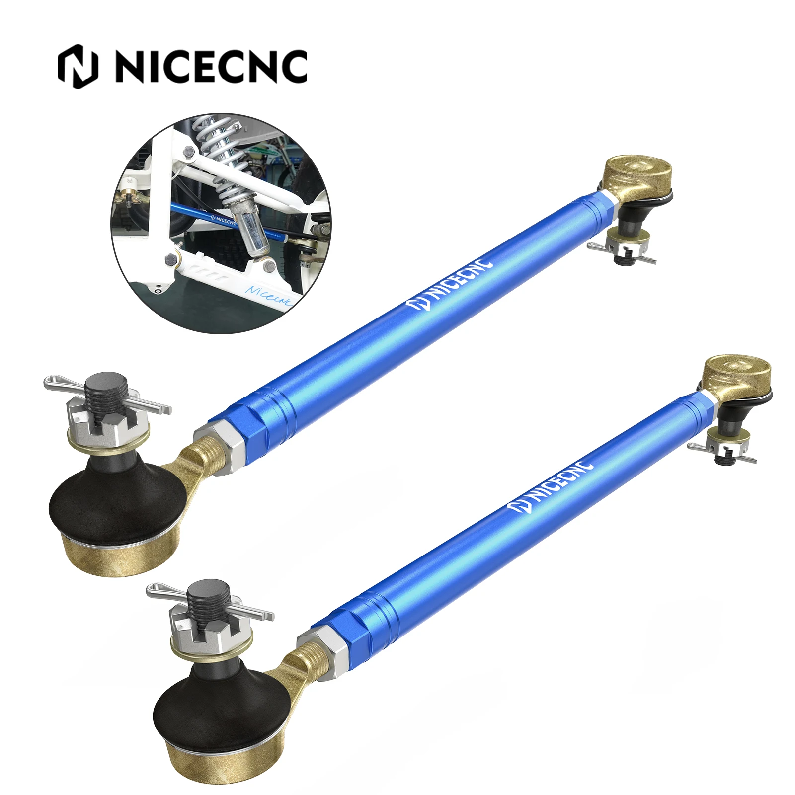 NICECNC für Yamaha Blaster 200 YFS200 1988–2006 Spurstangen-Kugelgelenk-Set, Aluminium-ATV-Zubehör, ersetzt 2XJ-23831-01-00 – Detail 9