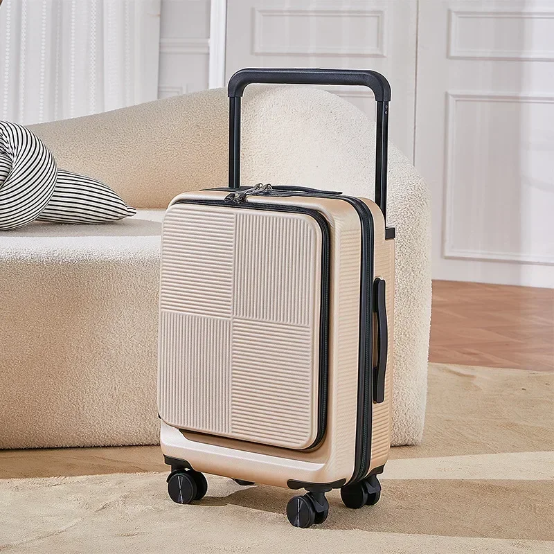 Suitcase Durable and Sturdy Front Opening Luggage Business Multifunctional Small Password Boarding Box Exit suitcase