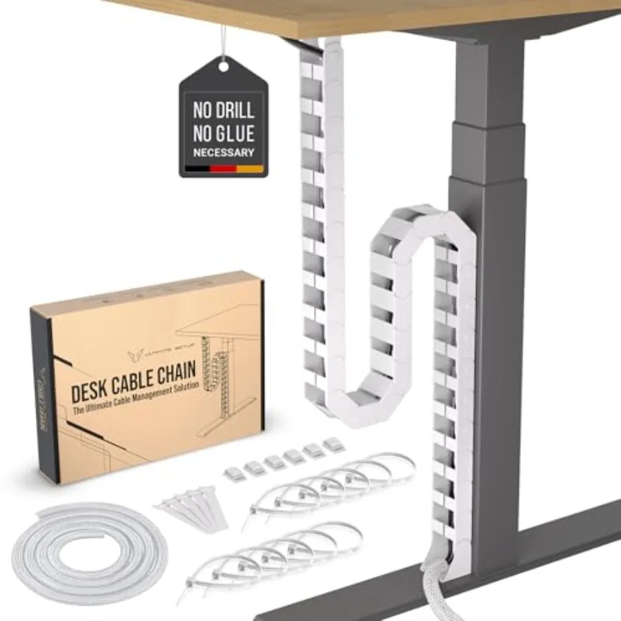 

Кабельный органайзер Under Desk Vertebrae - идеально подходит для стола с регулировкой высоты - 133 см