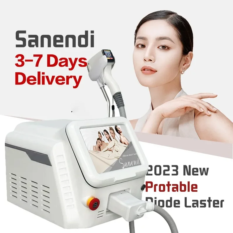 2024 Professional Laser Epilator Ice Titanium Permanent Hair Removal 3 Wavelengths Diode Laser remove hair Machine for salon