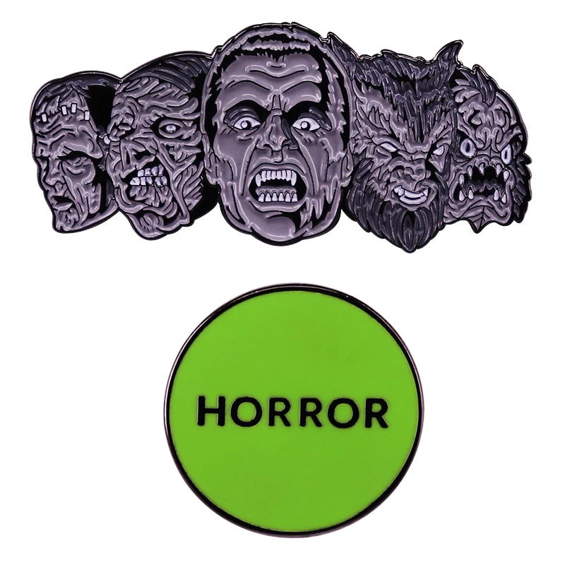C3081 Horror Movies Figure Enamel Pins: Una Evaluación Detallada para Coleccionistas y Amantes del Estilo Gótico