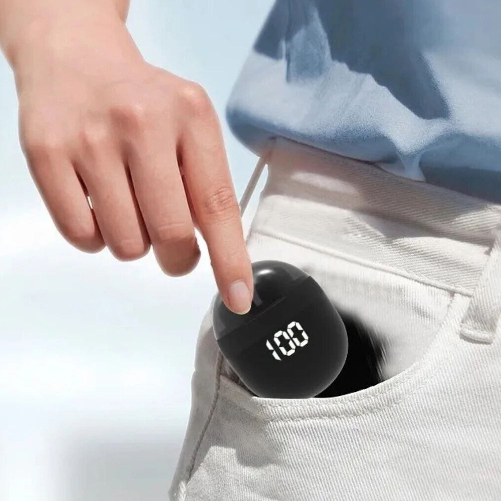 SK18 Mini Invisible Headphones Wireless Bluetooth 5.3 Headphones Bass Sleeping Headphones with Microphone Noise Cancellation HD
